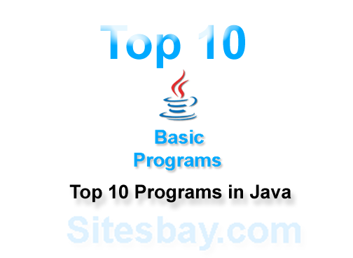 top 10 programs in java
